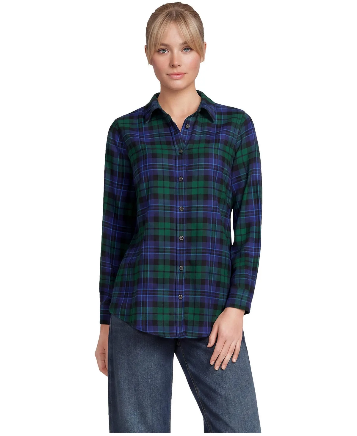 Flannel Boyfriend Long Sleeve Shirt