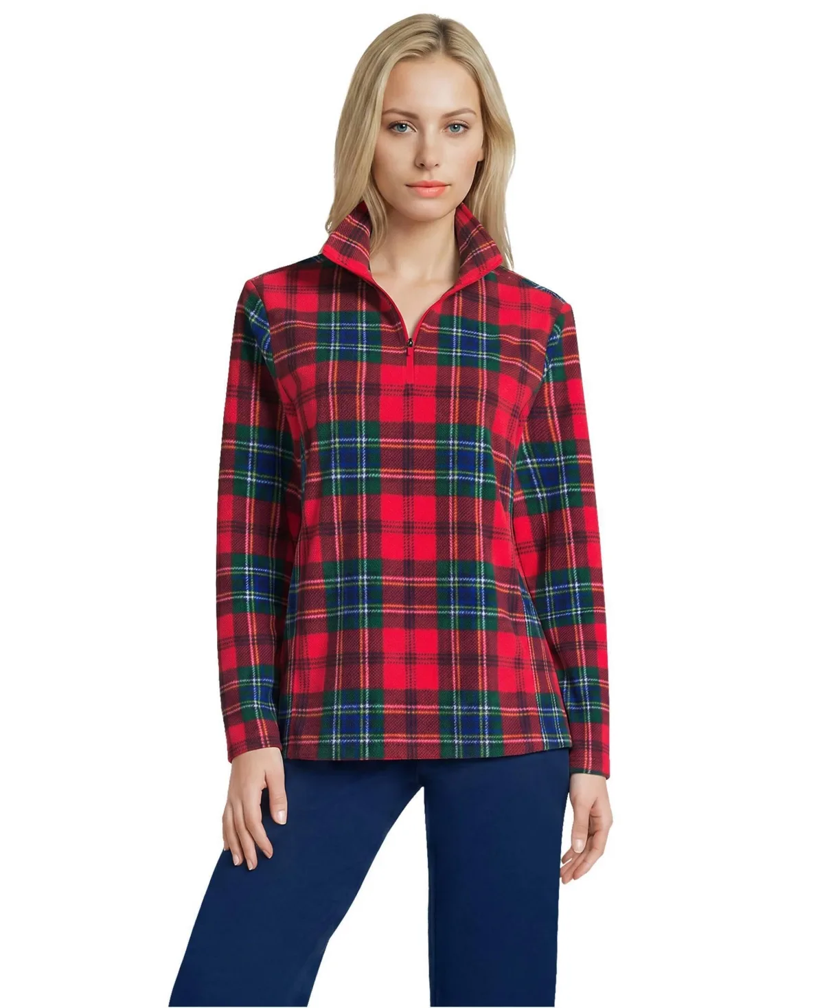 Anyweather Fleece Quarter Zip Pullover by Lands' End