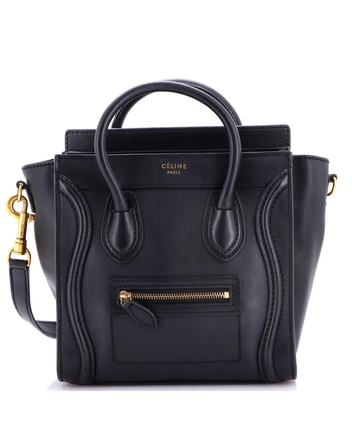 Pre-Owned Celine Nano Luggage Bag Smooth Leather
