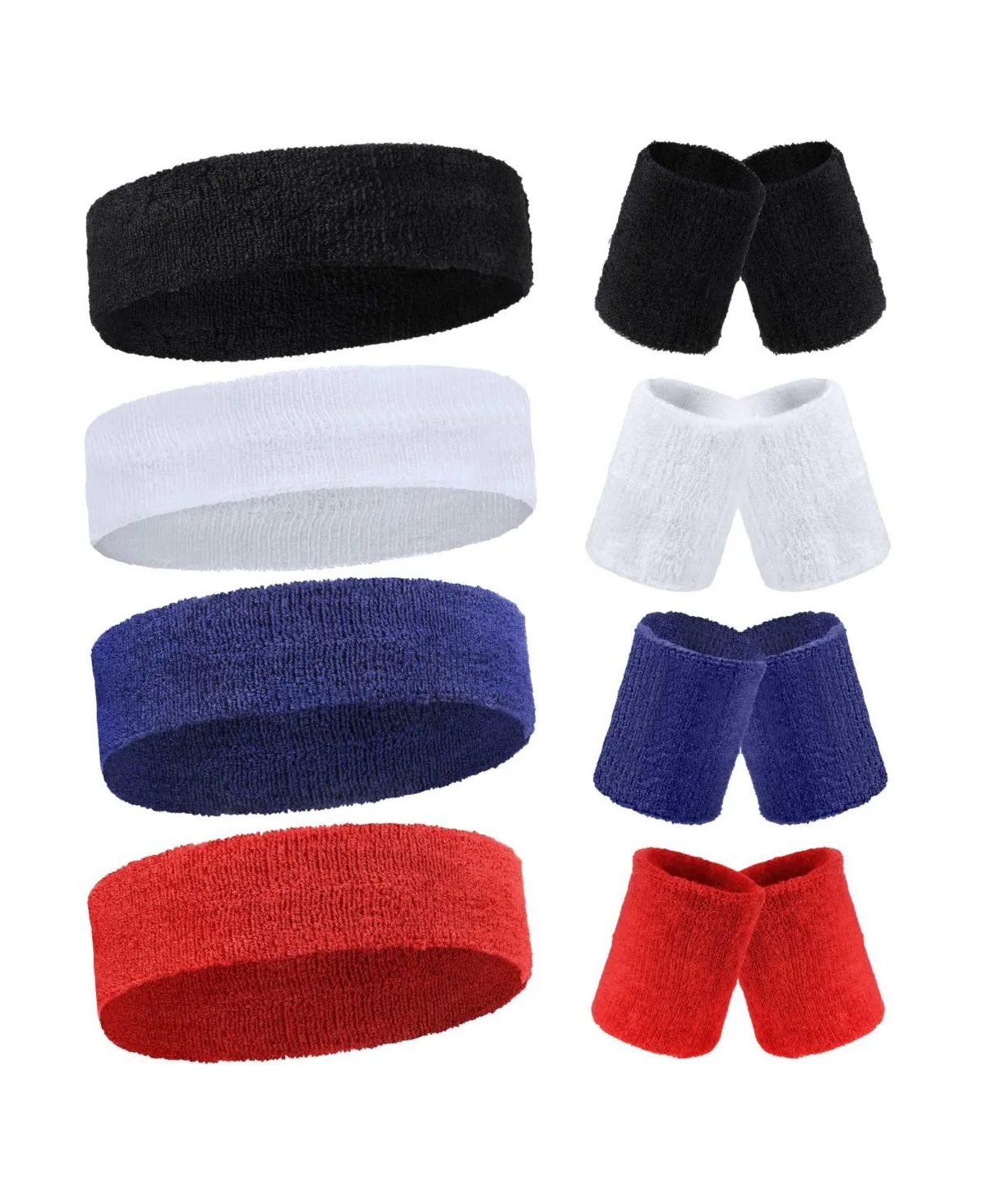 12 Piece Workout Headband Wristband Set by Furlihong