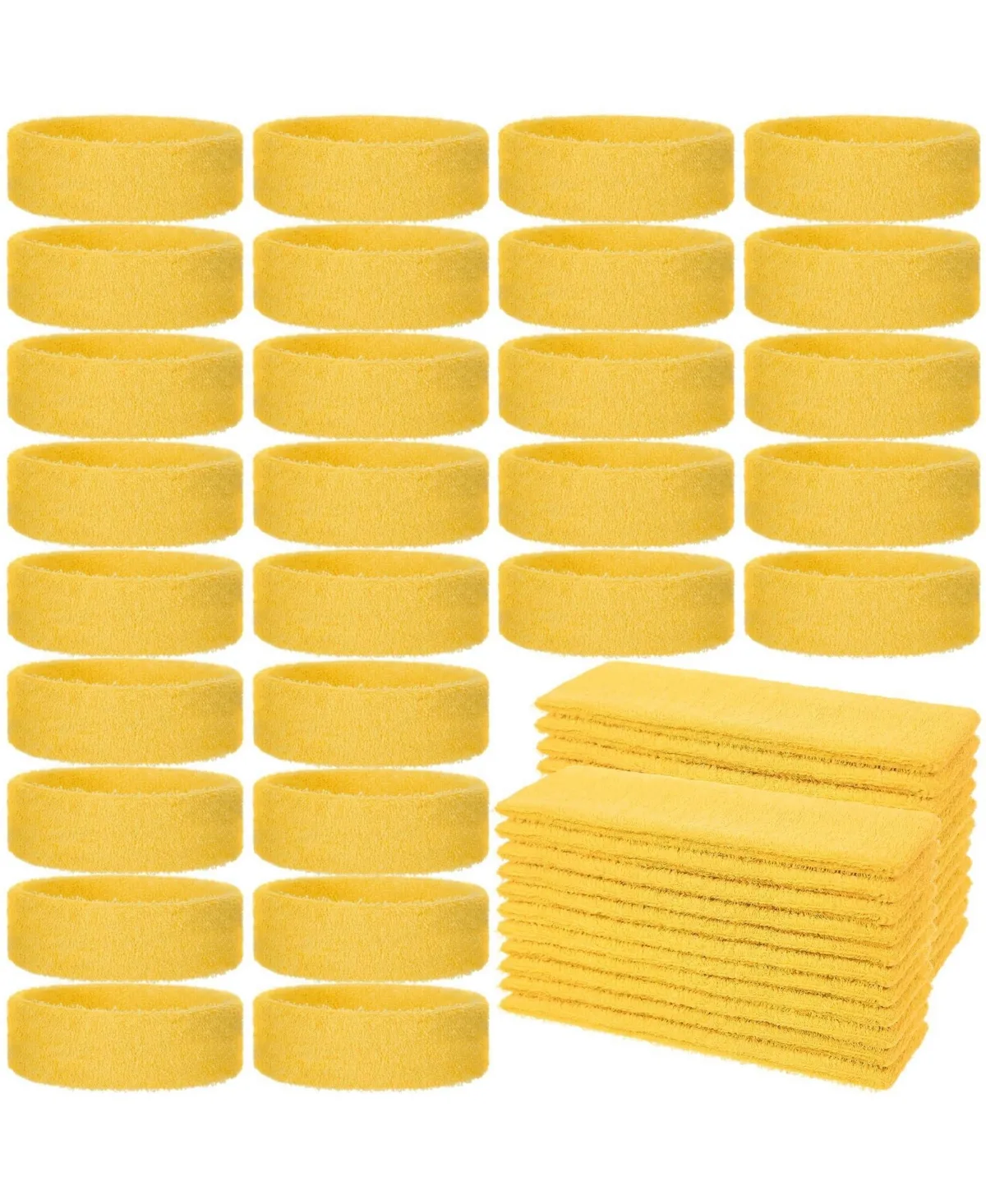 Athletic Terry Cloth Headbands, 24-Piece Set by Furlihong