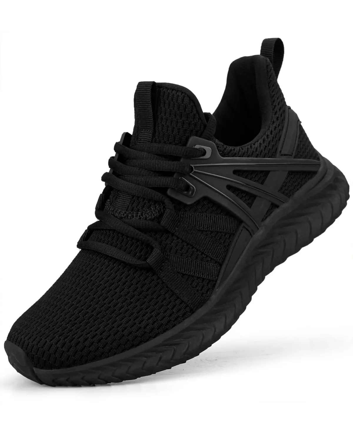 Slip on Running Sneakers Breathable Lightweight Anti Slip Walking Tennis Shoes by Peneyon
