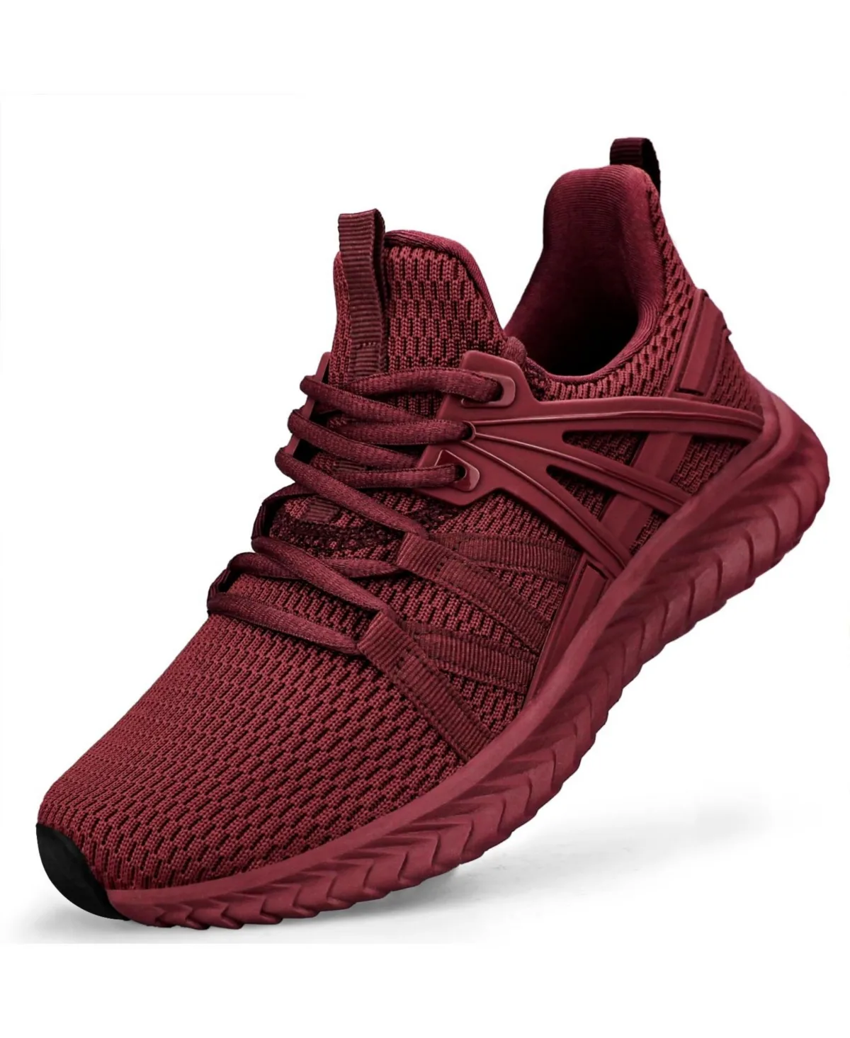 Slip on Running Sneakers Breathable Lightweight Anti Slip Walking Tennis Shoes by Peneyon