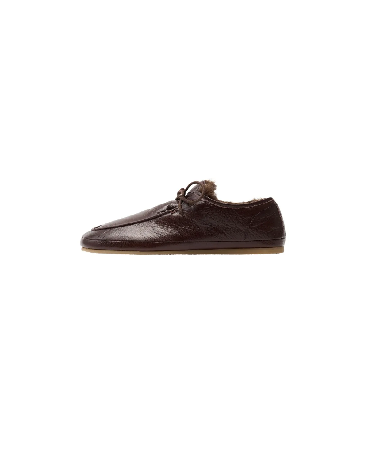 Selection Fur Interior Leather Loafers by Mango