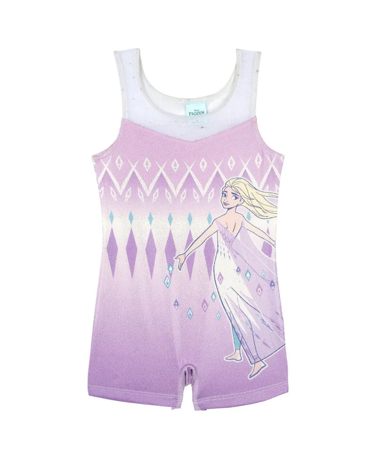 Moana Frozen Queen Elsa Sleeveless Gymnastics One Piece Romper by Frozen