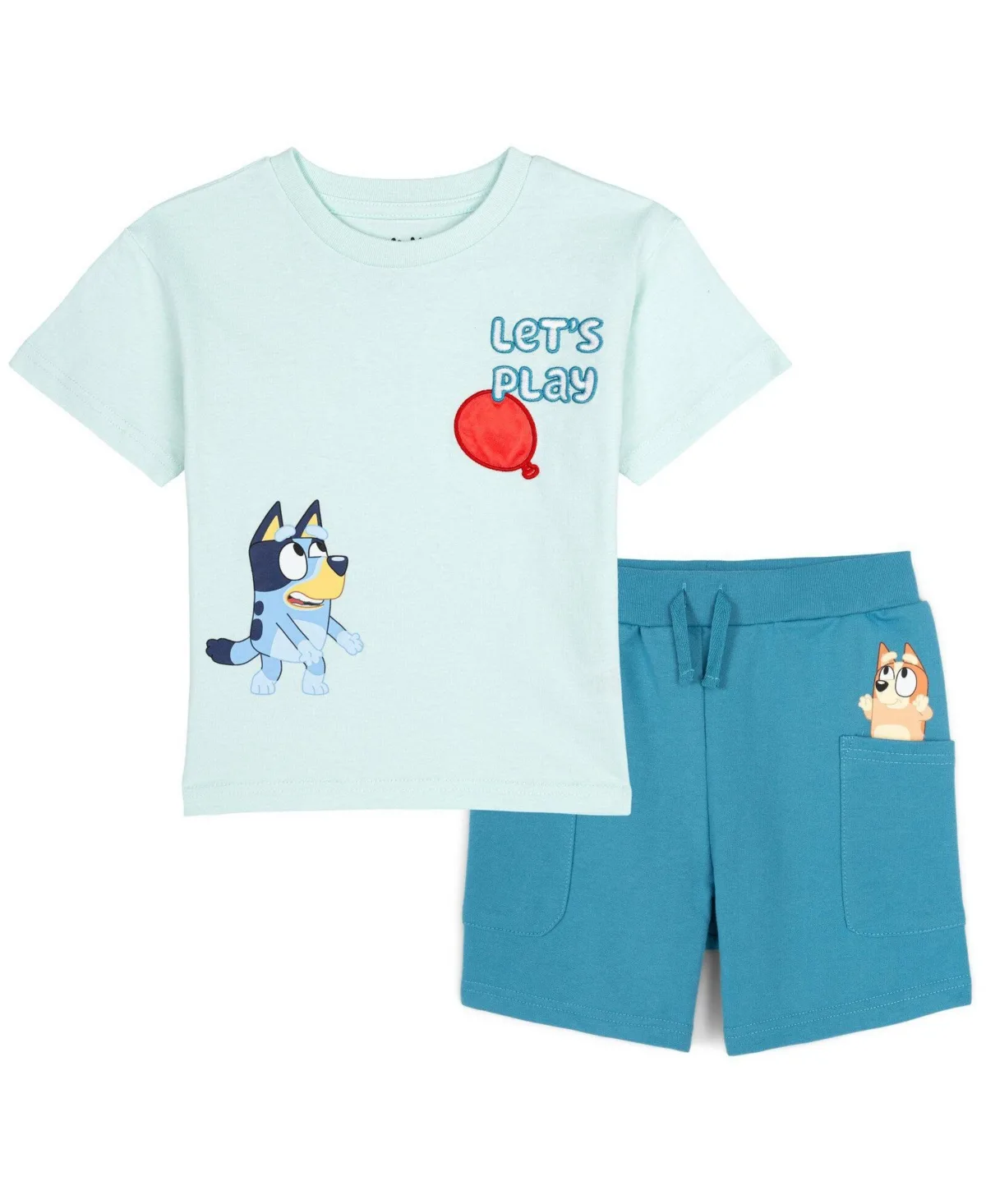 Vintage Drop Shoulder T-Shirt and Shorts Outfit Set by Bluey