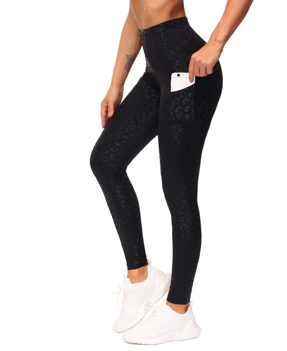 Thick High Waist Yoga Leggings with Pockets Workout Compression Pants by Furlihong