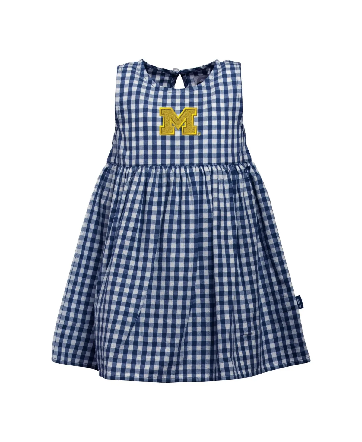 Michigan Wolverines Loren Gingham Dress by Garb