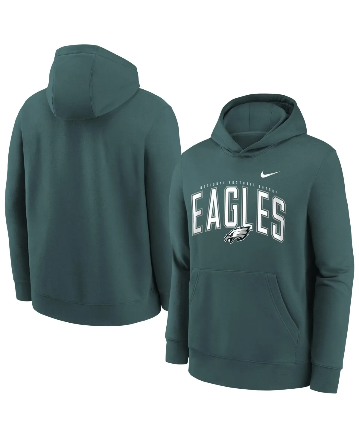 Philadelphia Eagles Logo Arch Fleece Hoodie by Nike