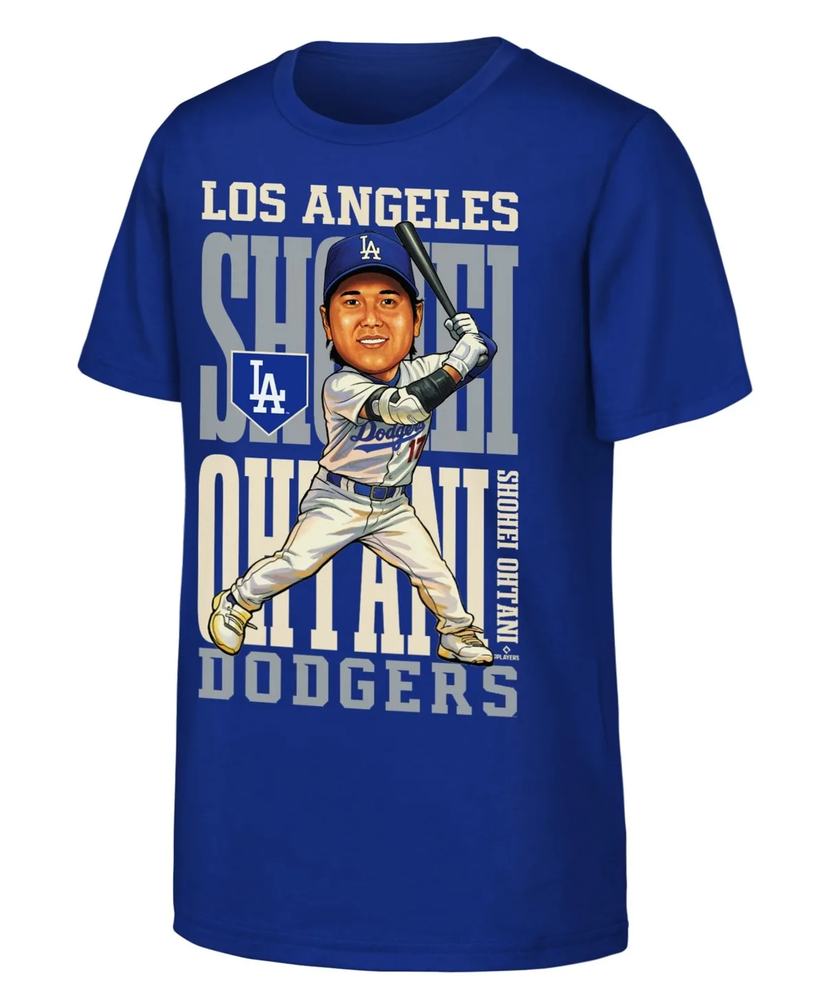 Shohei Ohtani Los Angeles Dodgers Caricature Clash T-Shirt by Outerstuff
