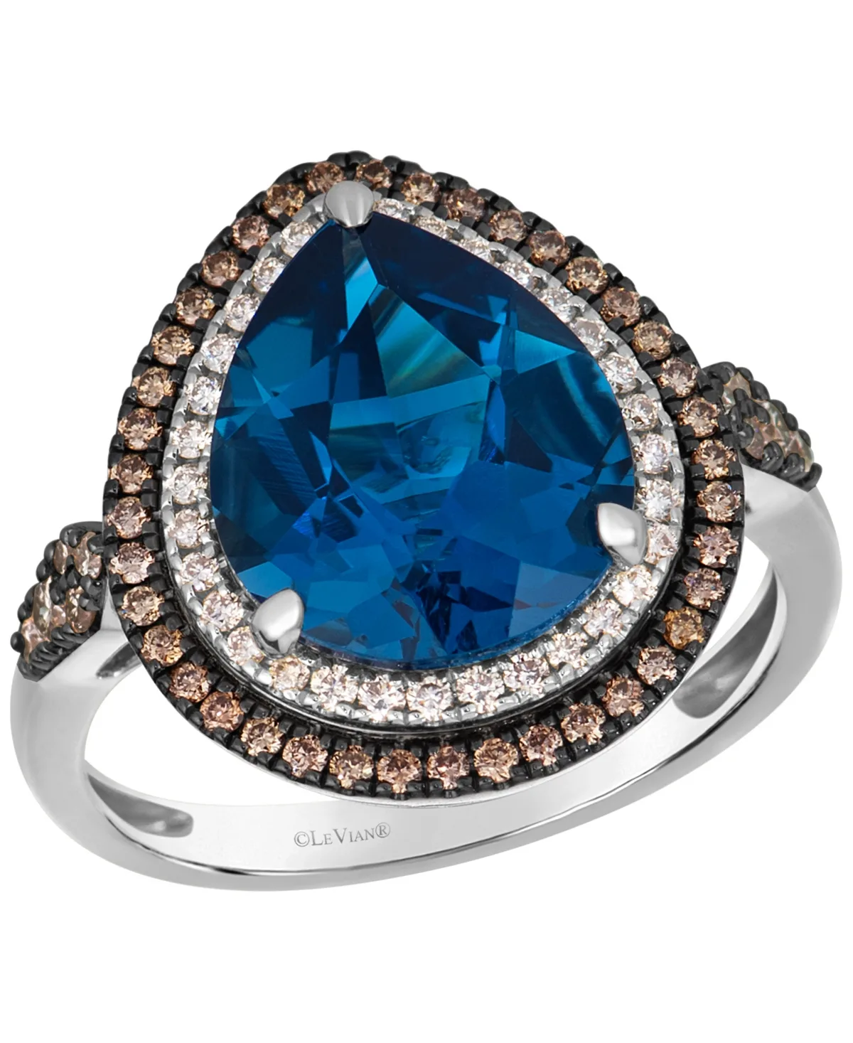 Le Vian London Blue Topaz (4-1/2 ct. t.w.), Diamond (0.45 ct. t.w.) Ring in 14k Strawberry Gold by Le Vian