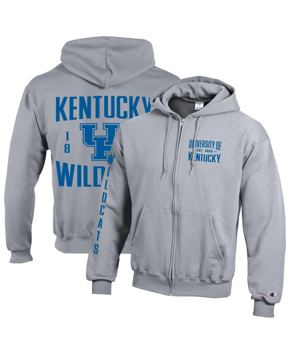 Kentucky Wildcats Varsity Power Blend Full-Zip Fleece Hoodie