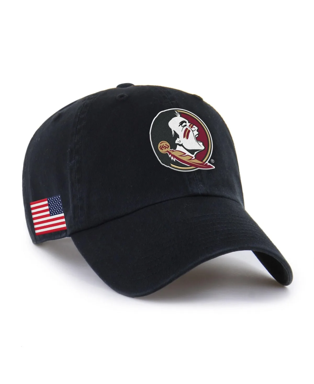 Florida State Seminoles Americana Heritage American Flag Patch Adjustable Baseball Cap by 47 Brand