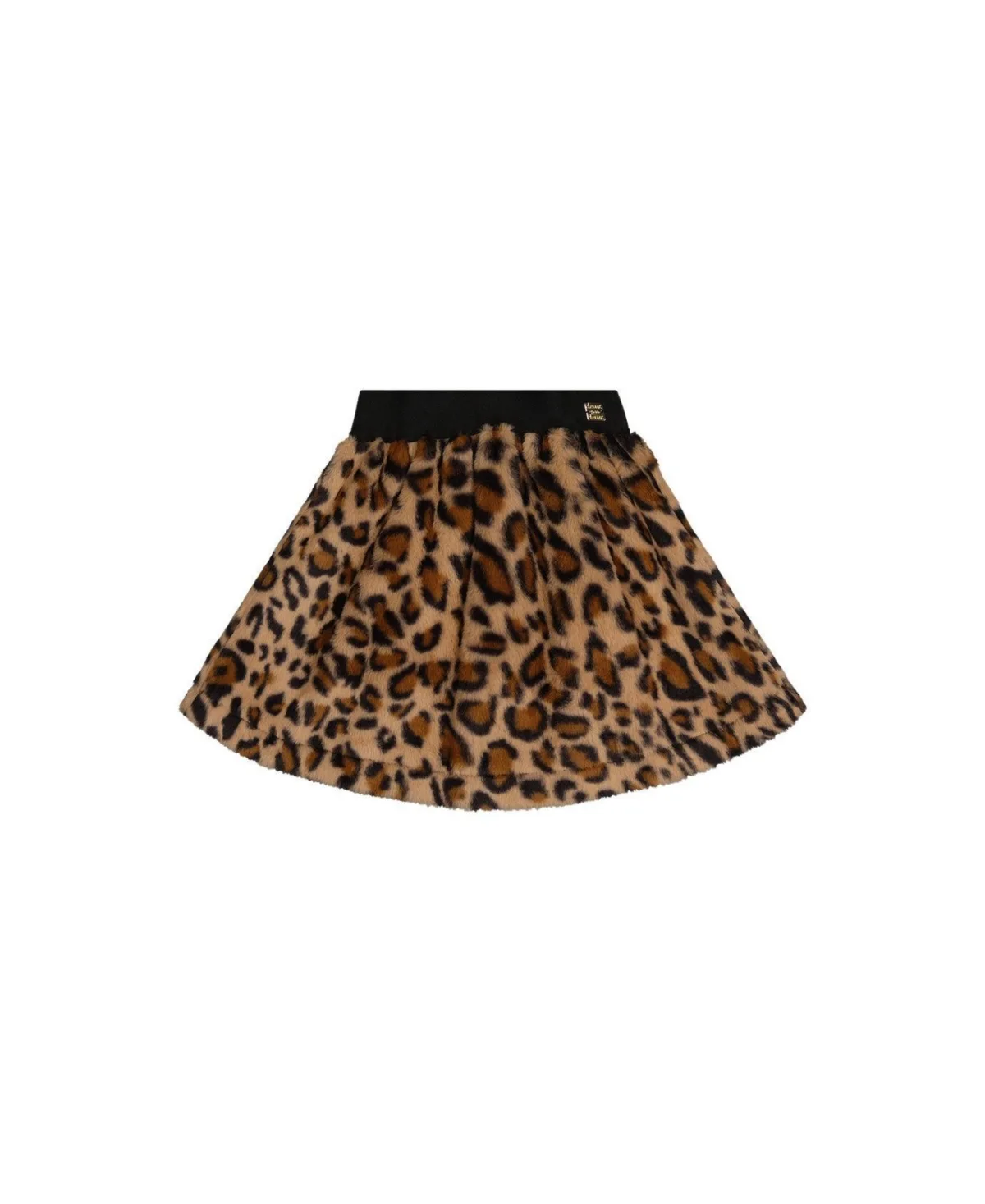 Faux Fur Skirt Leopard Print by Deux Par Deux
