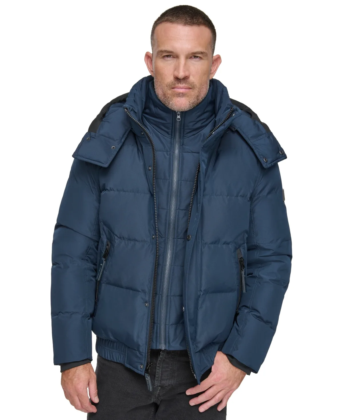 Phoenix Down Bomber Jacket with Bib by Marc New York