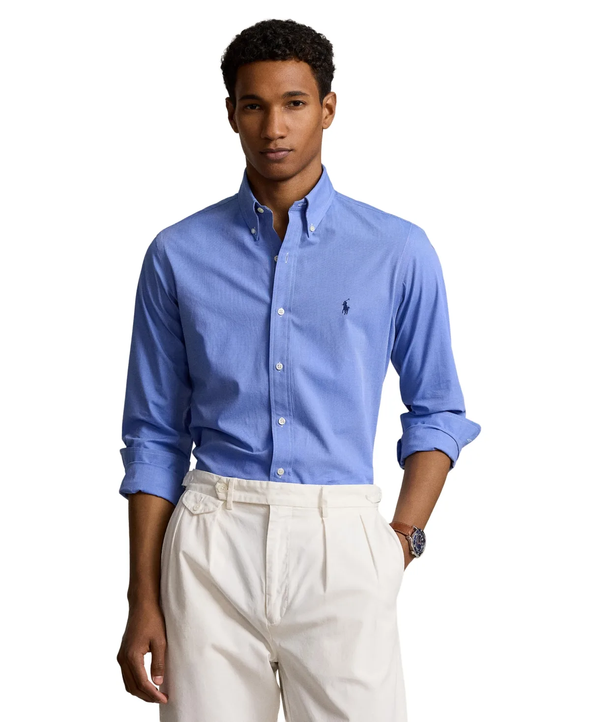 Slim-Fit Stretch Poplin Shirt by Polo Ralph Lauren