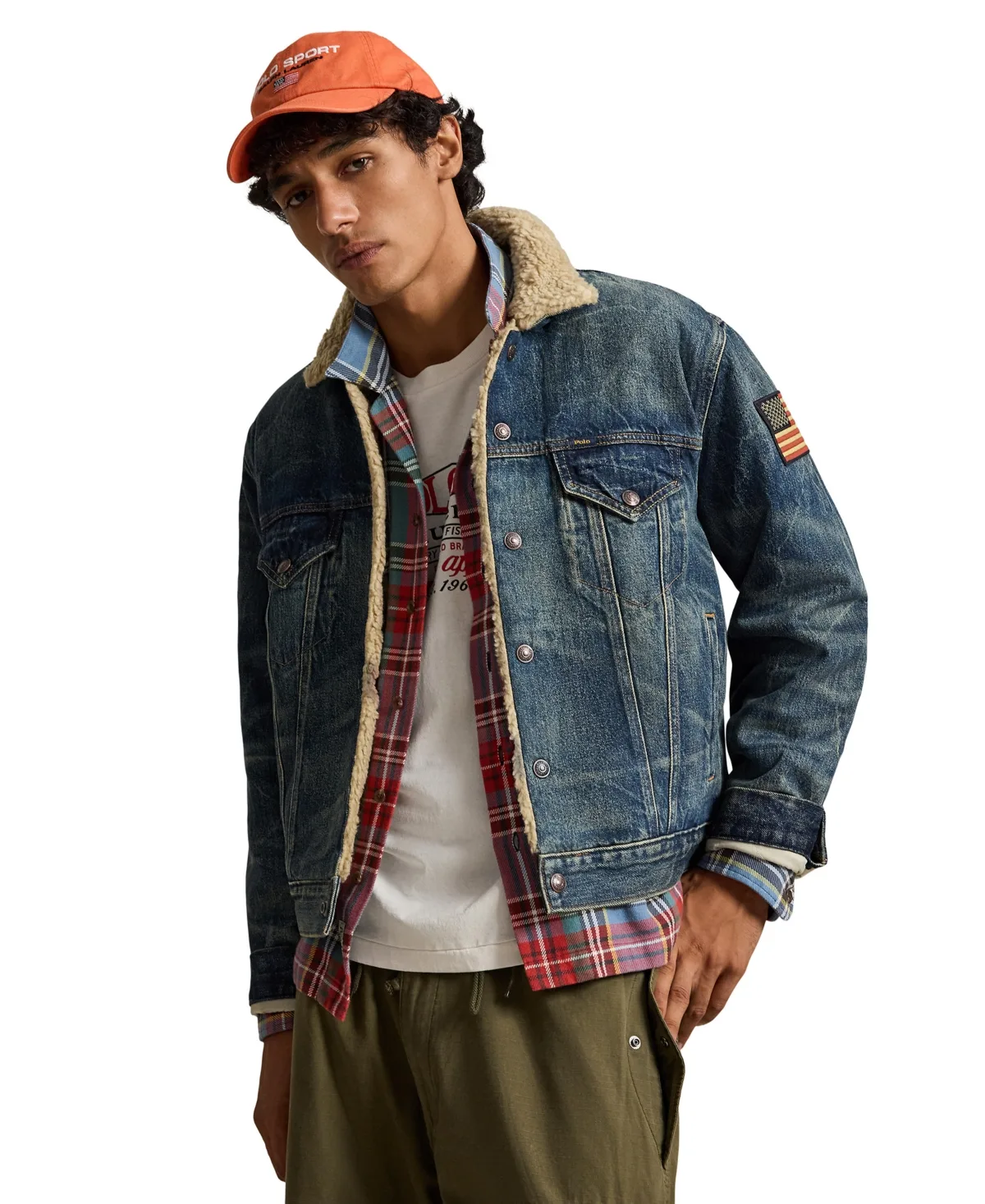 Denim Fleece-Lined Trucker Jacket by Polo Ralph Lauren