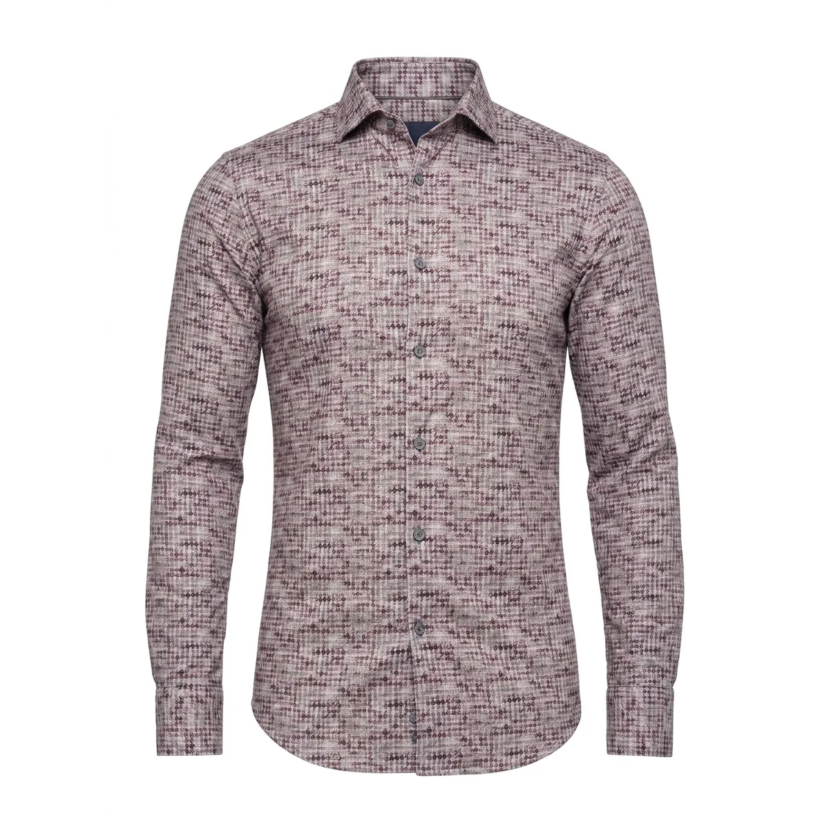 Cotton Print Dress Shirt by Garnet
