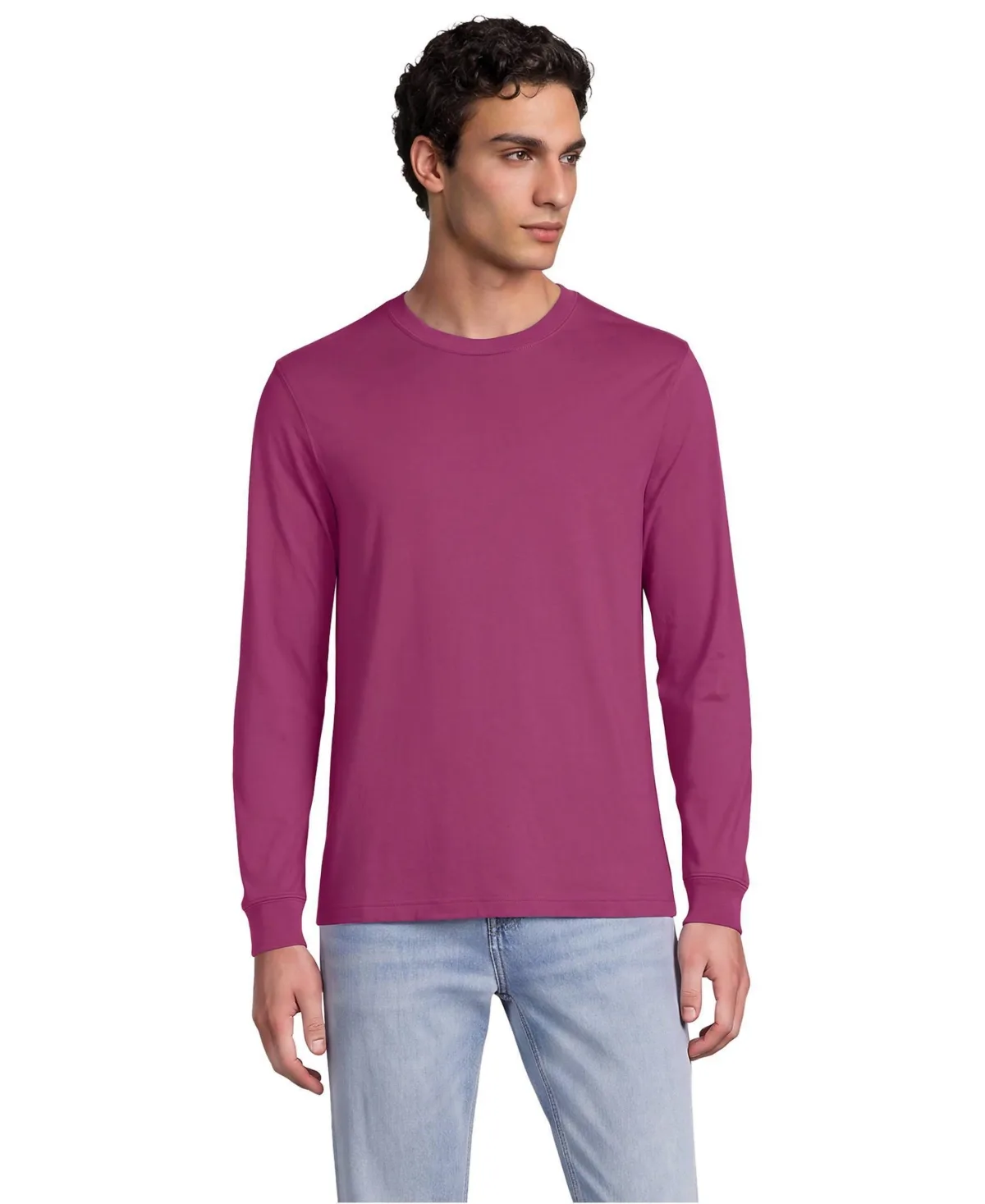 Tall Super-T Long Sleeve Henley Shirt by Lands' End