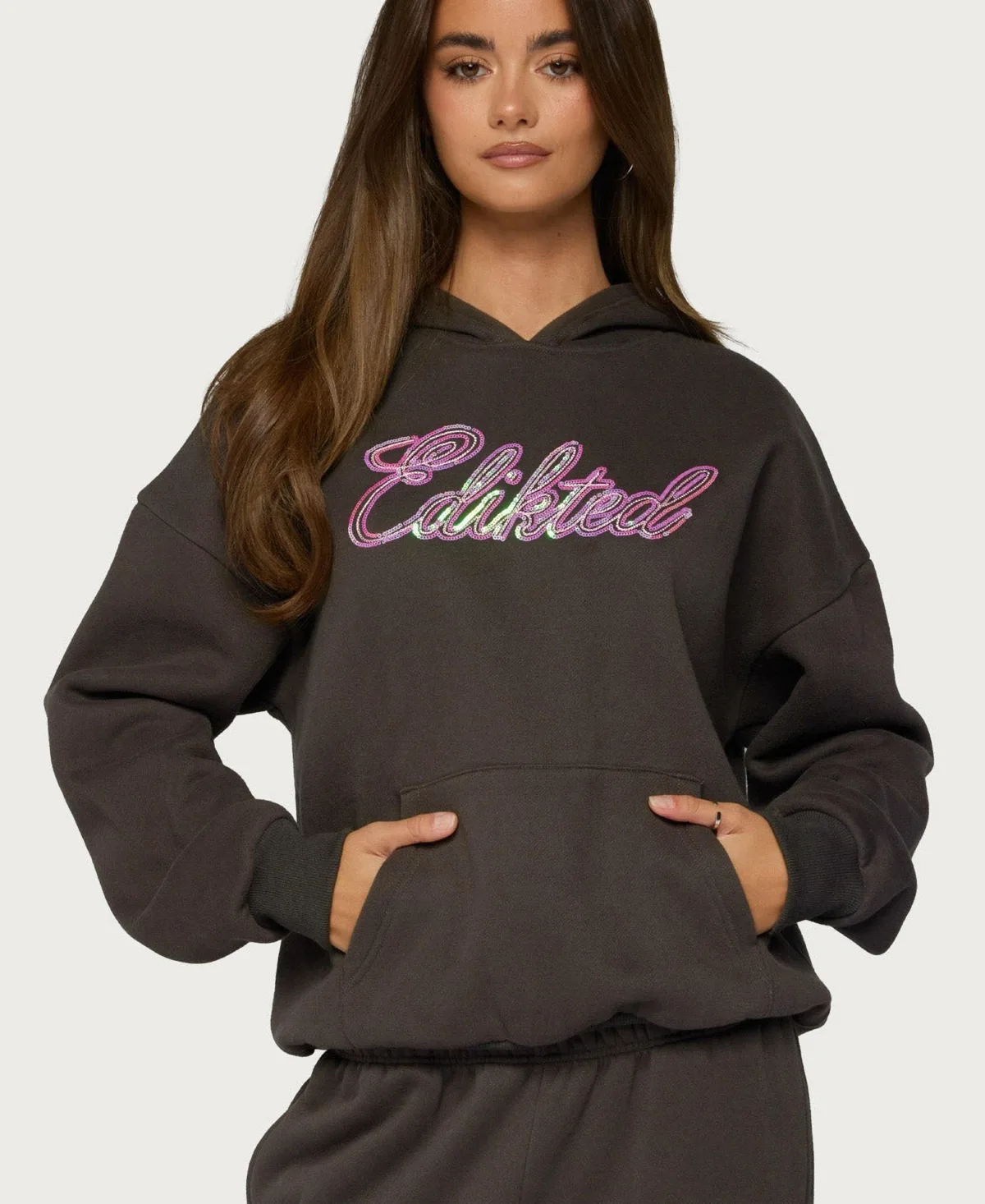 Always Sequin Hoodie by Edikted