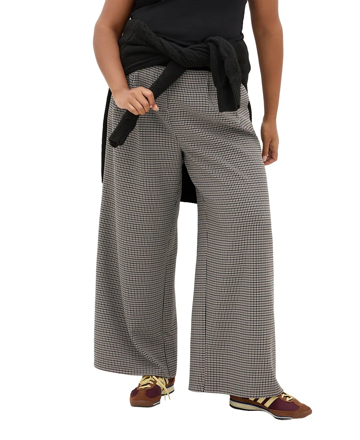 Tiana Plaid Wide Leg Pant by City Chic