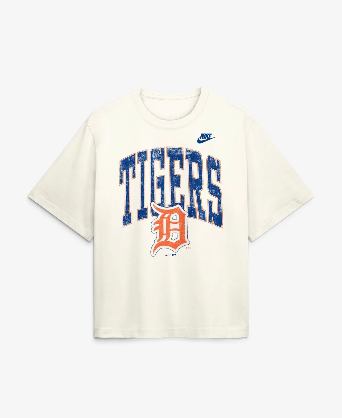 Detroit Tigers Arched Distressed Boxy T-Shirt by Nike