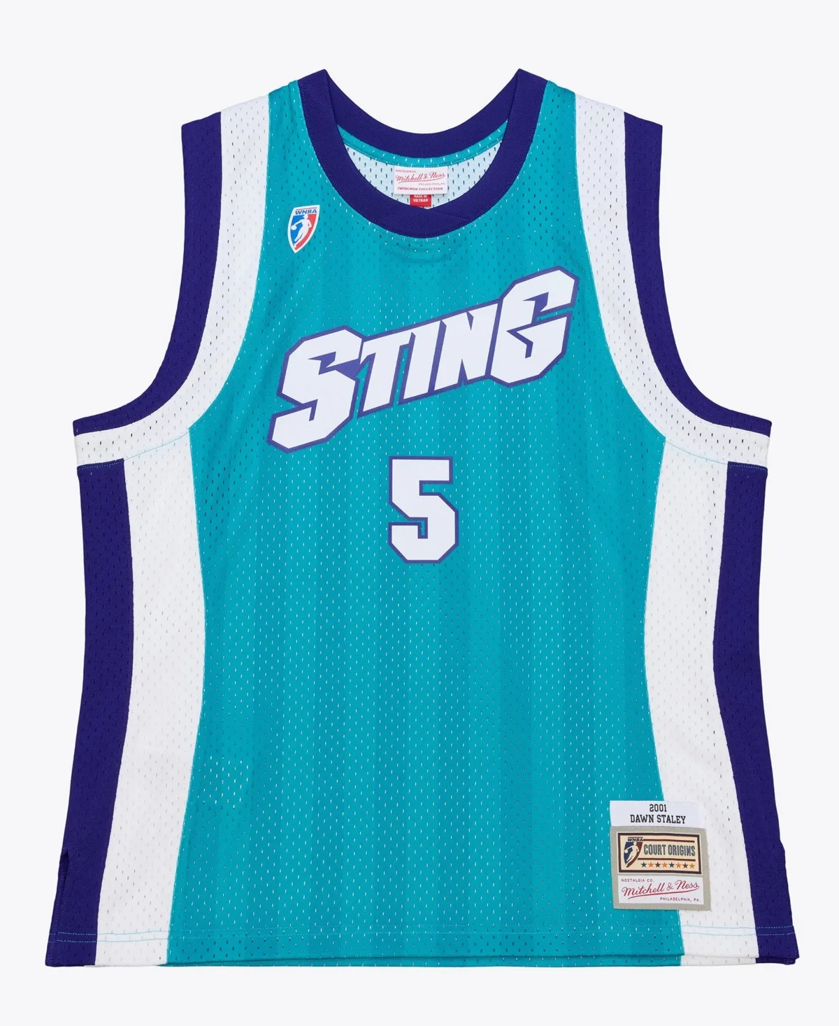 Dawn Staley Charlotte Sting 2001 Swingman Jersey - Court Origins by Mitchell & Ness