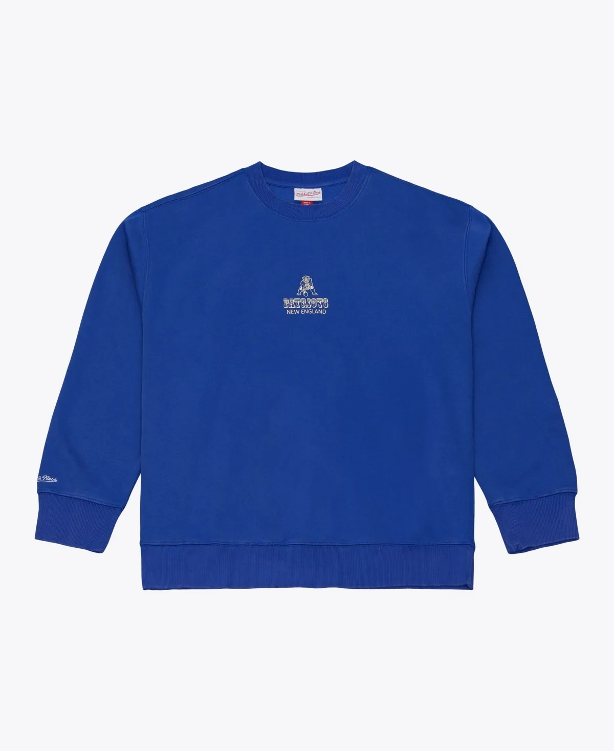 Core Essentials Micro Logo Crewneck Fleece Sweatshirt by Mitchell & Ness