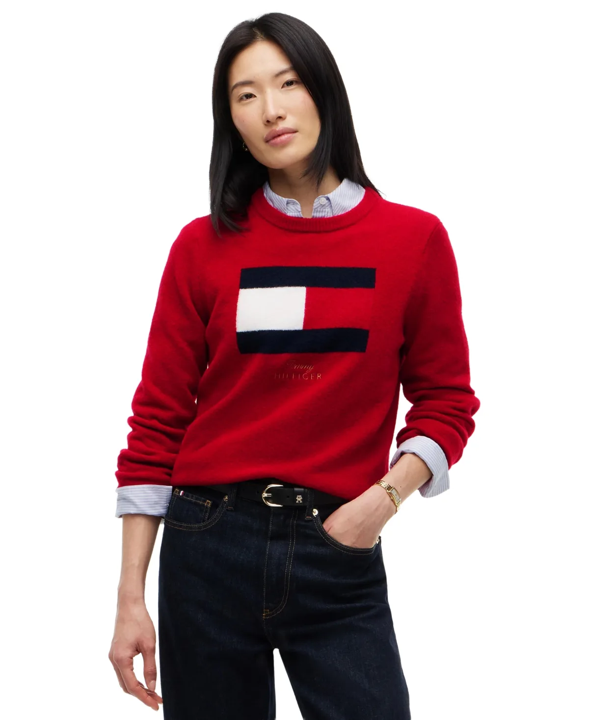 Graphic Crewneck Sweater by Tommy Hilfiger