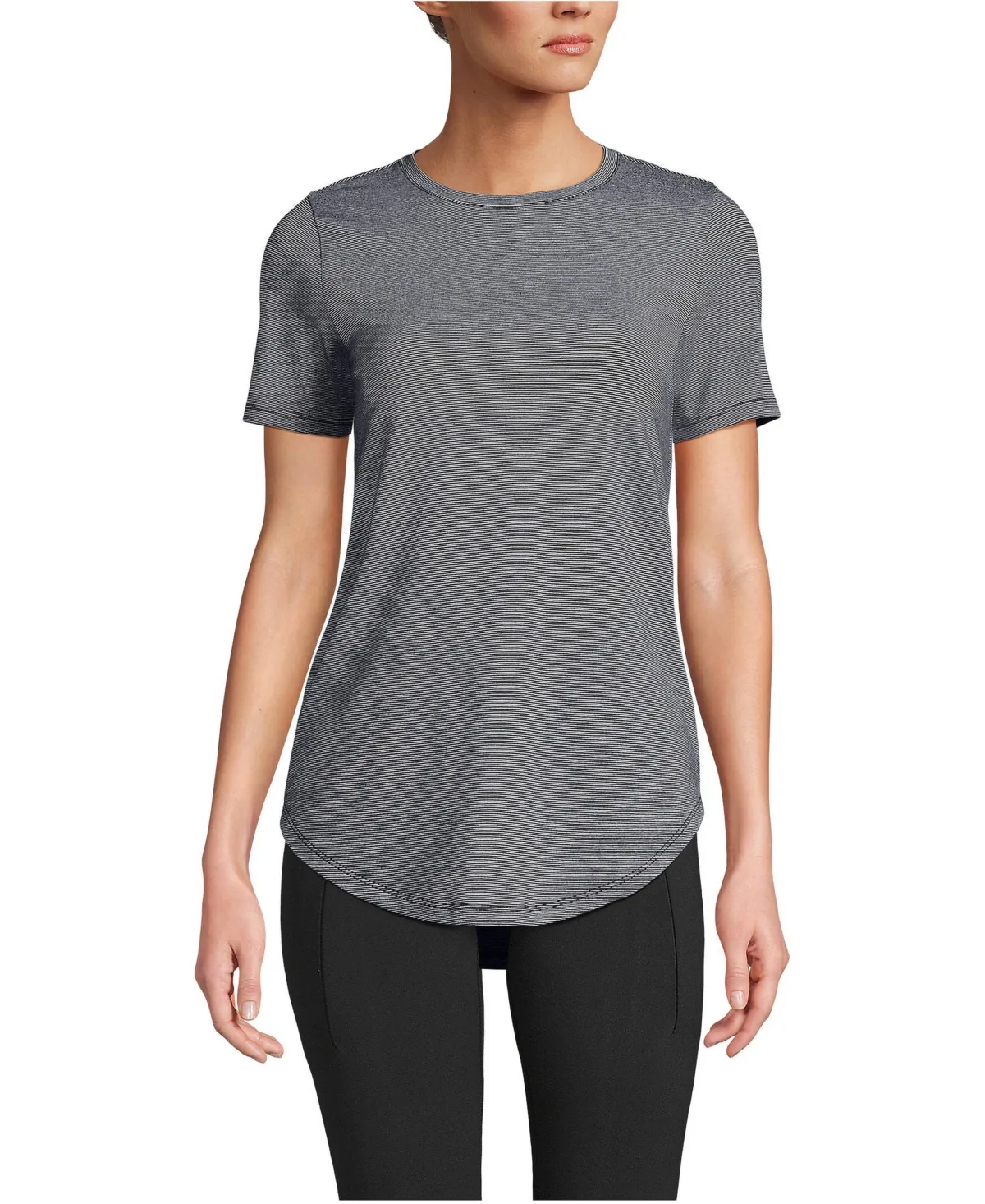 Short Sleeve Cooling Performance Tunic Tee by Lands' End