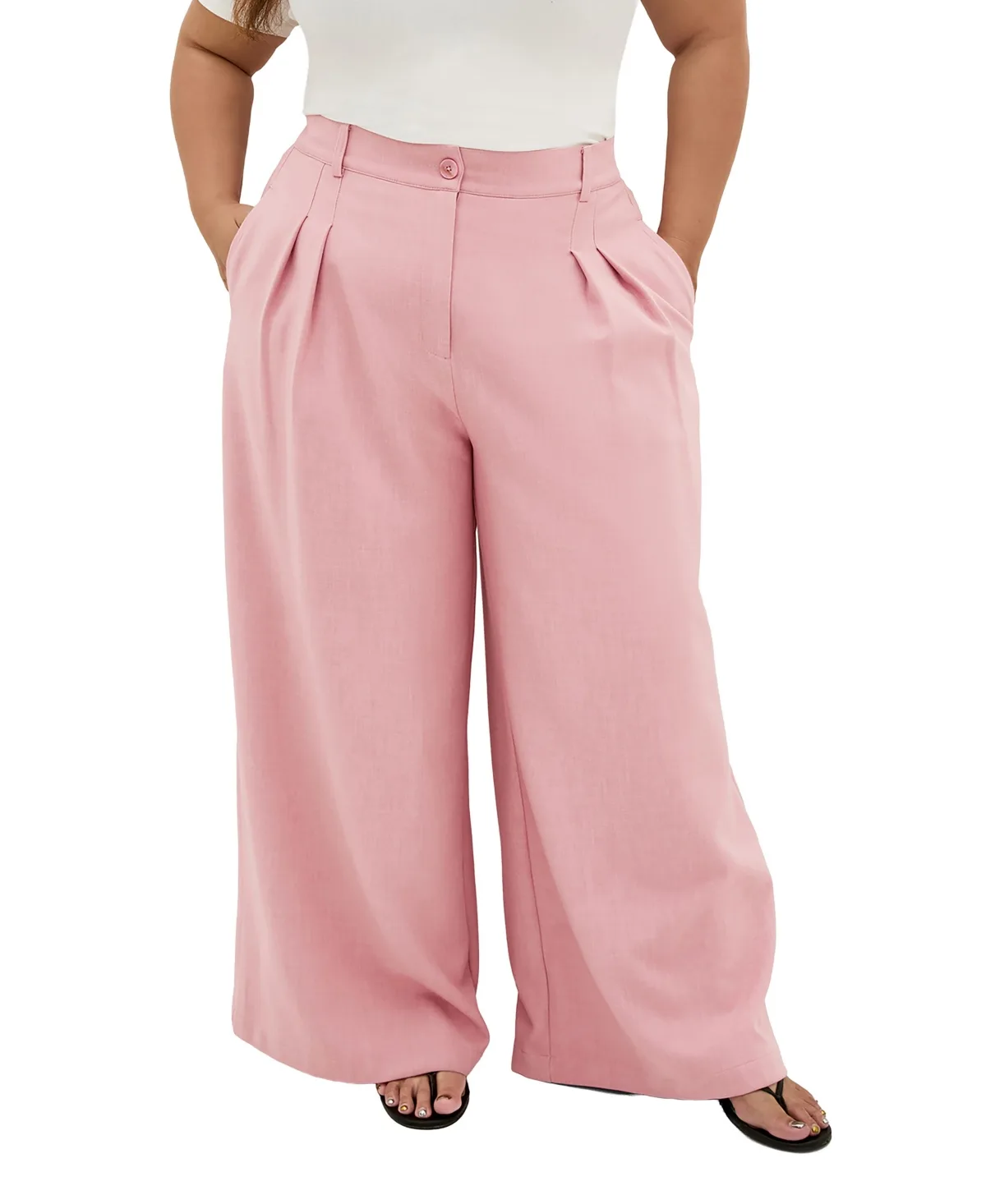 Imogen Lined Wide Leg Pant by City Chic