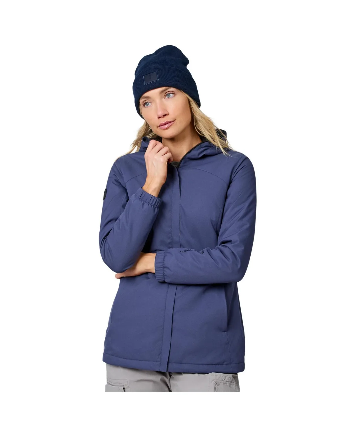FreeCycle Waterproof Insulated Funnel-Neck Rain Jacket by Free Country