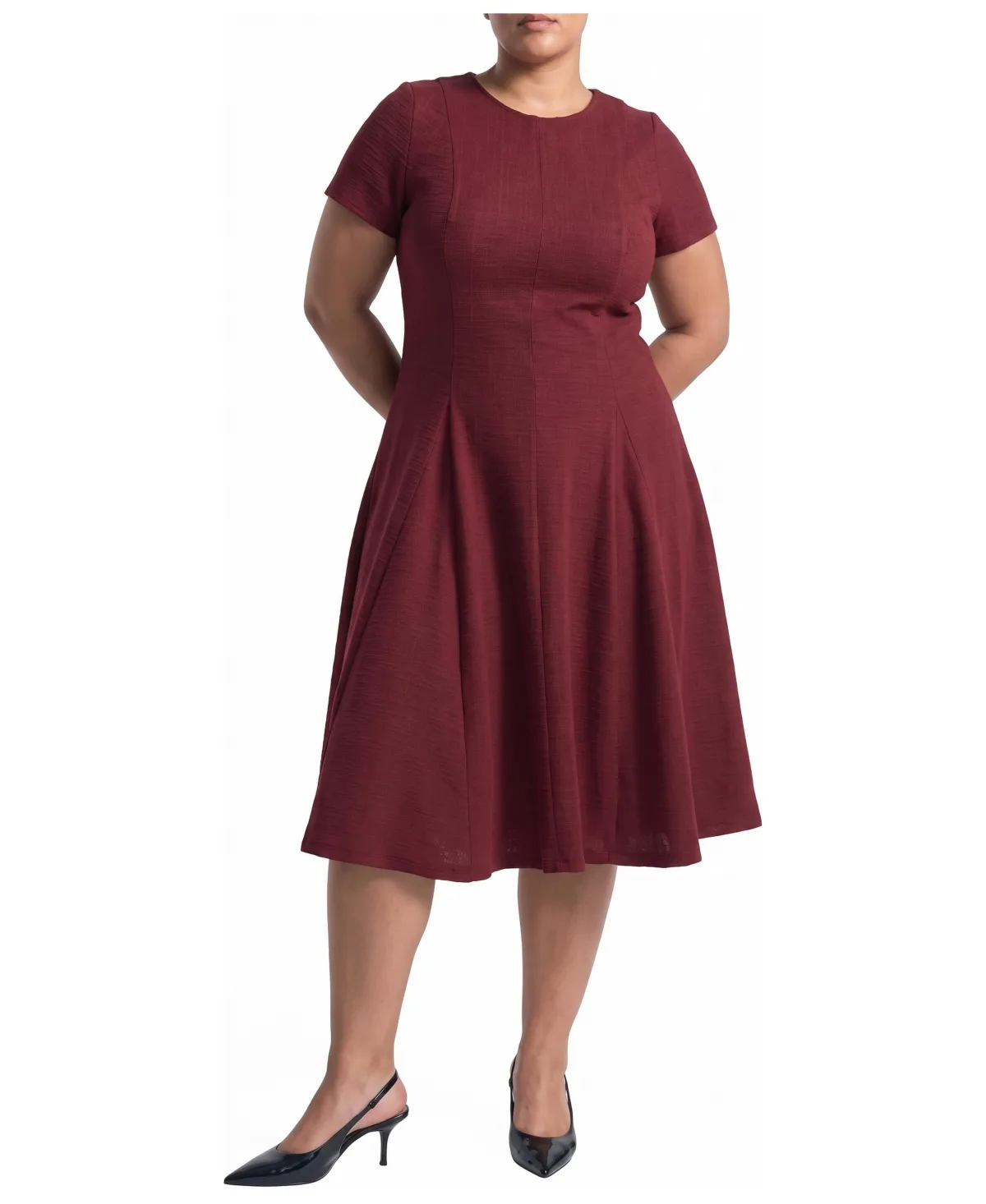 Universal Standard x Abisola Ponte Tweed Midi Dress by Universal Standard