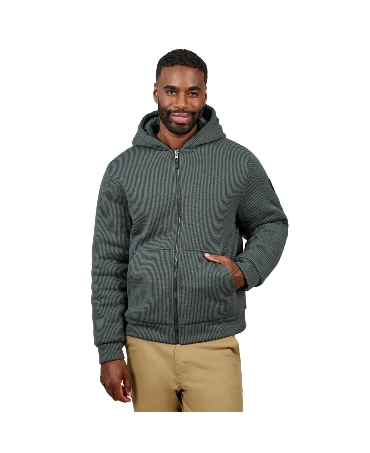 Chayote Reversible Hooded Cable Fleece Jacket by Free Country