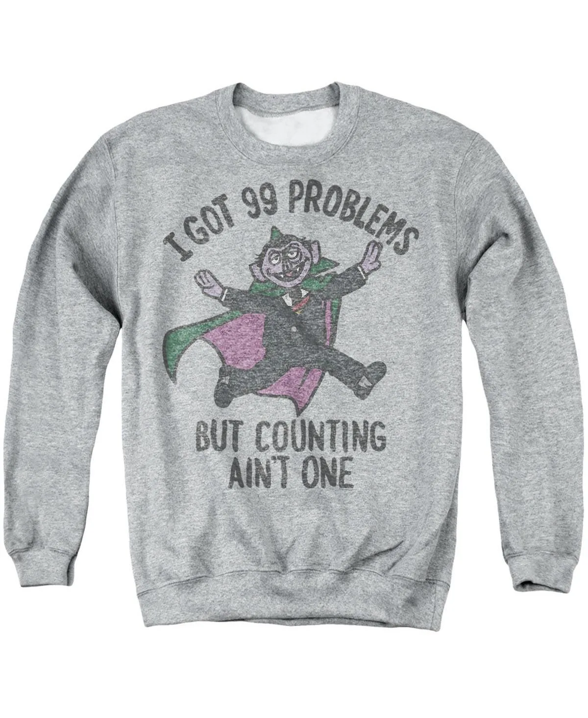 Count 99 Problems Graphic Crewneck Sweatshirt by Sesame Street