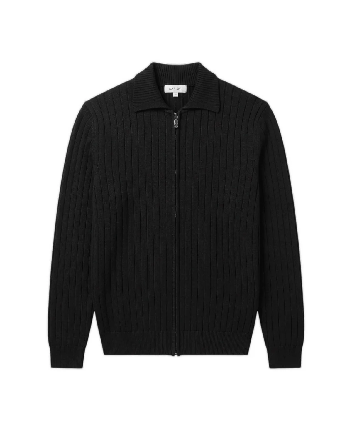 Cortona Merino Wool Mock Neck Half-Zip Sweater by Garnet
