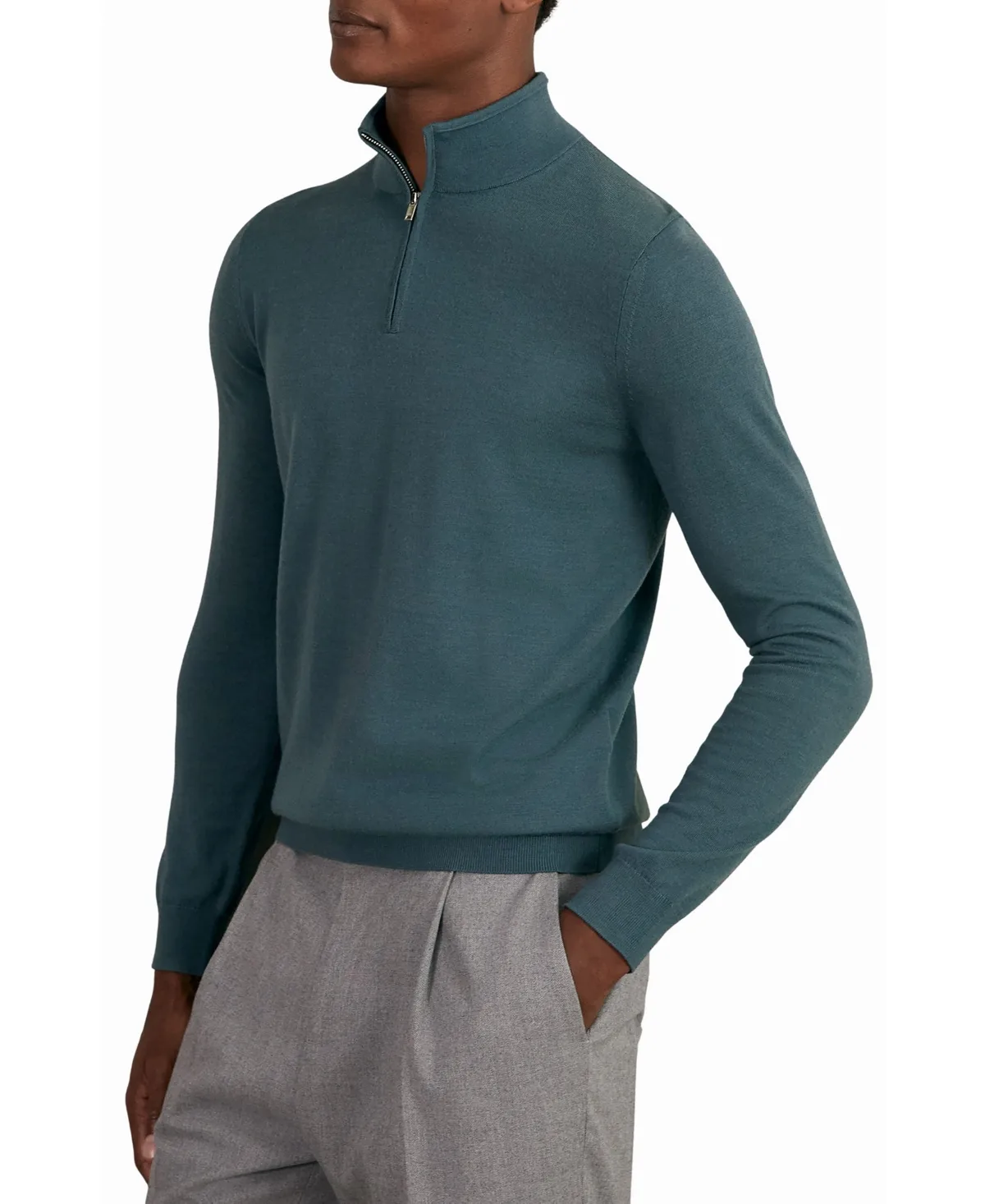 Blackhall Merino Wool Half-Zip Funnel Neck Sweater