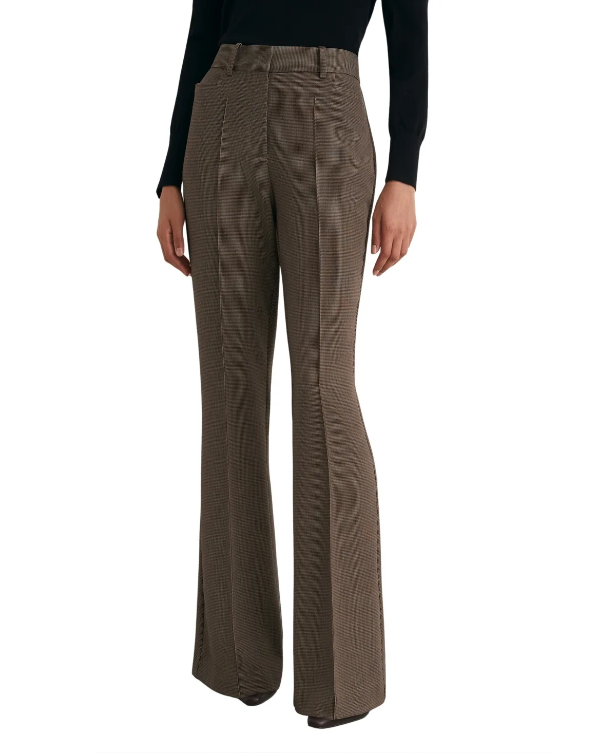 Gabi Puppytooth Flared Suit Trousers