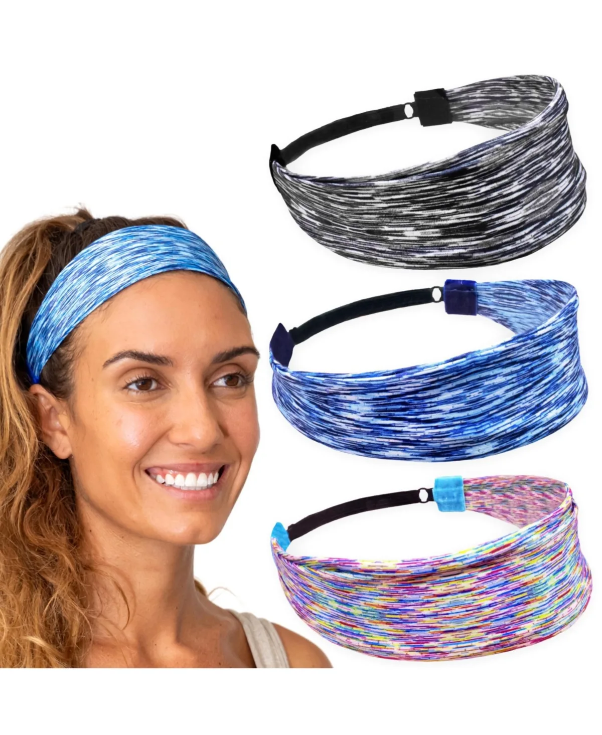 Adjustable Non-Slip Athletic Headbands by Peneyon