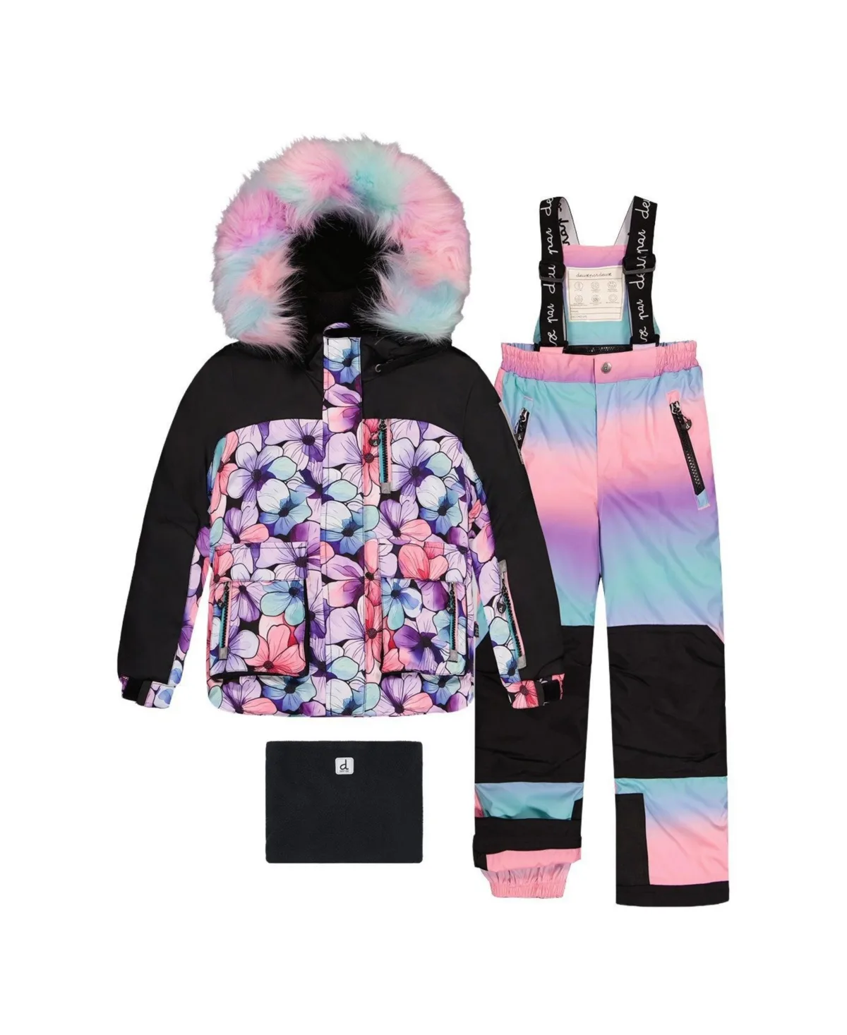 Two Piece Play Snowsuit Floral Print by Deux Par Deux