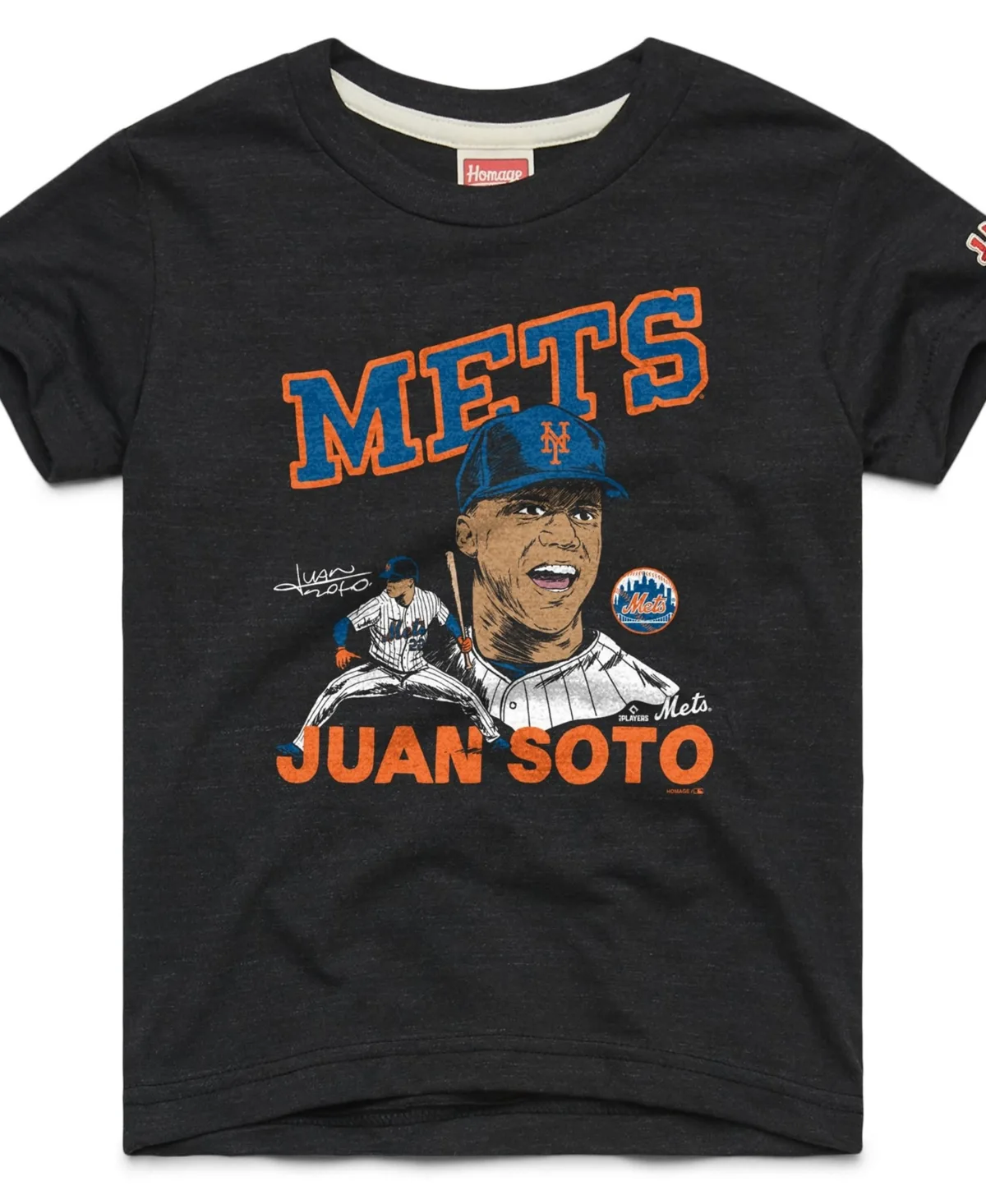 Juan Soto New York Mets Player Graphic Tri-Blend T-Shirt by Homage