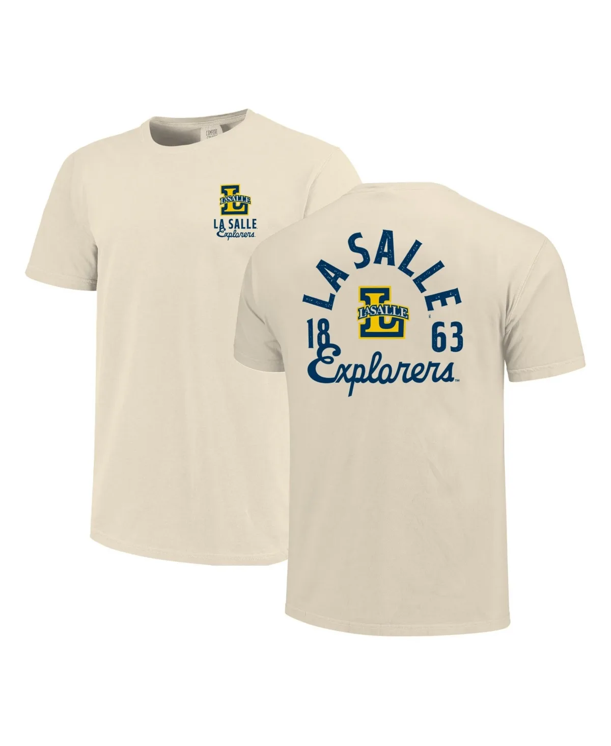 La Salle Explorers Comfort Colors Mascot Overlay T-Shirt by Image One