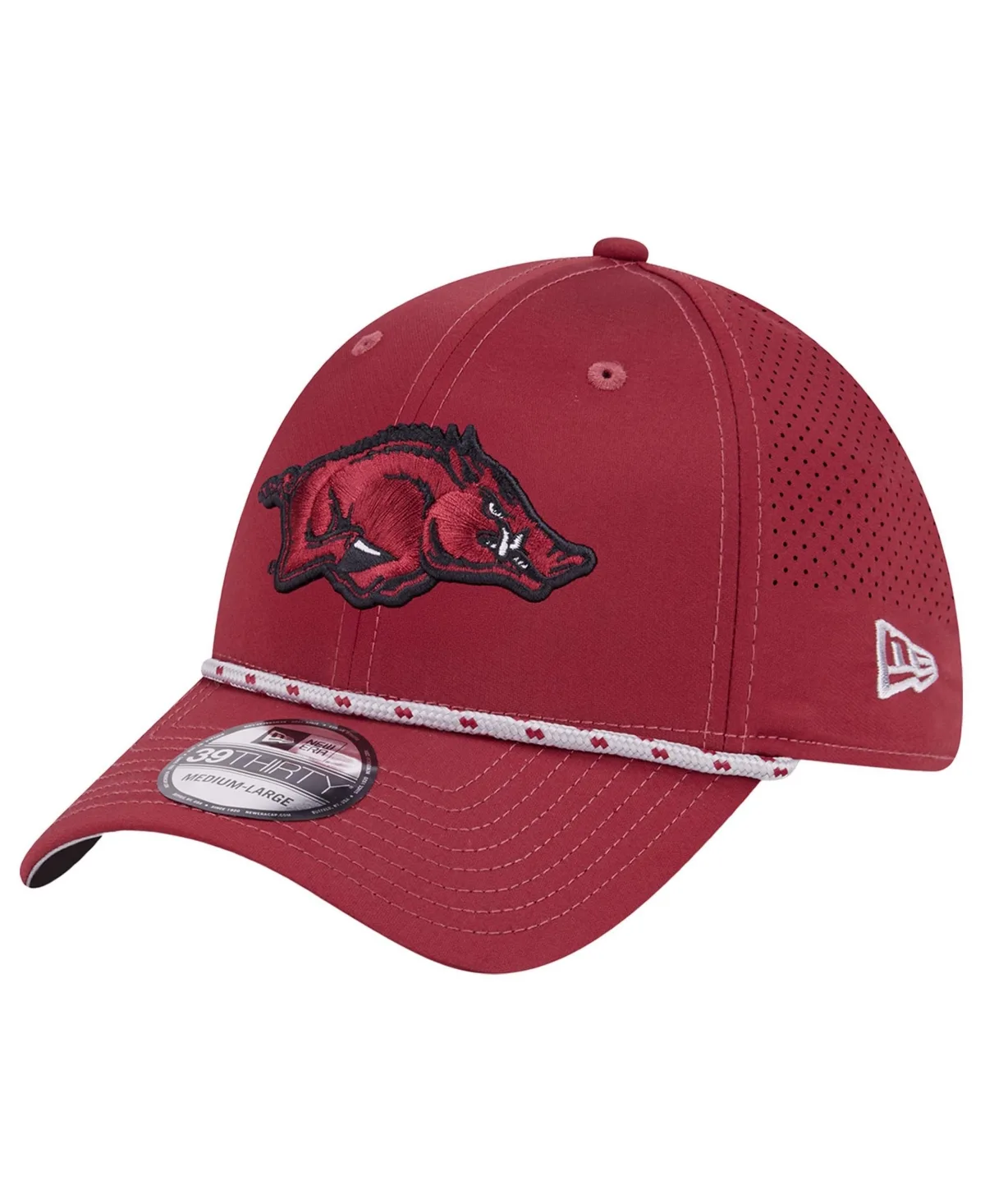 Arkansas Razorbacks 39THIRTY Rope-Embellishment Stretch-Fit Baseball Cap by New Era