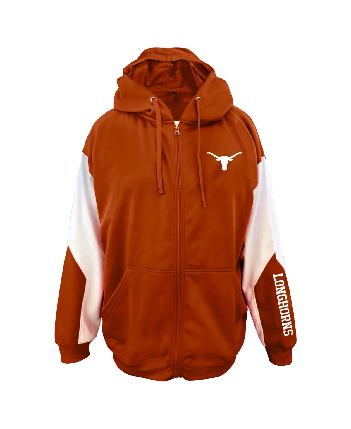 Longhorns Sleeve Block Full-Zip Hoodie by Profile