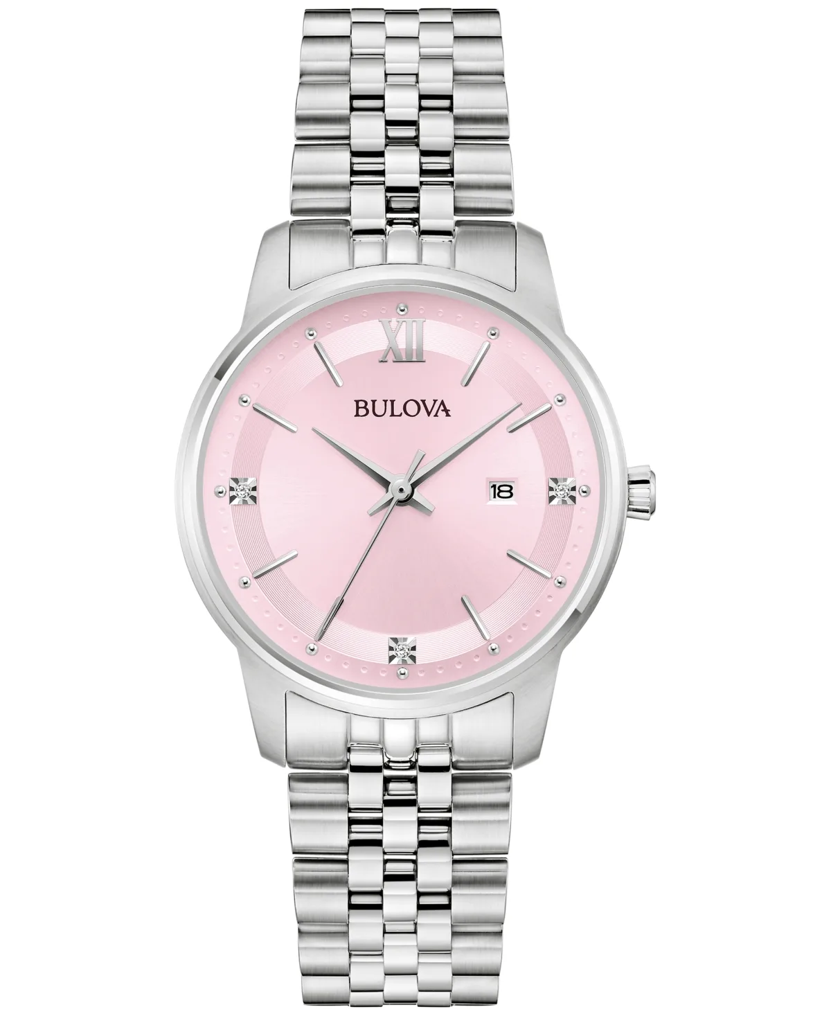 Classic Quartz Silver-Tone Stainless Steel Bracelet Watch 32mm by Bulova