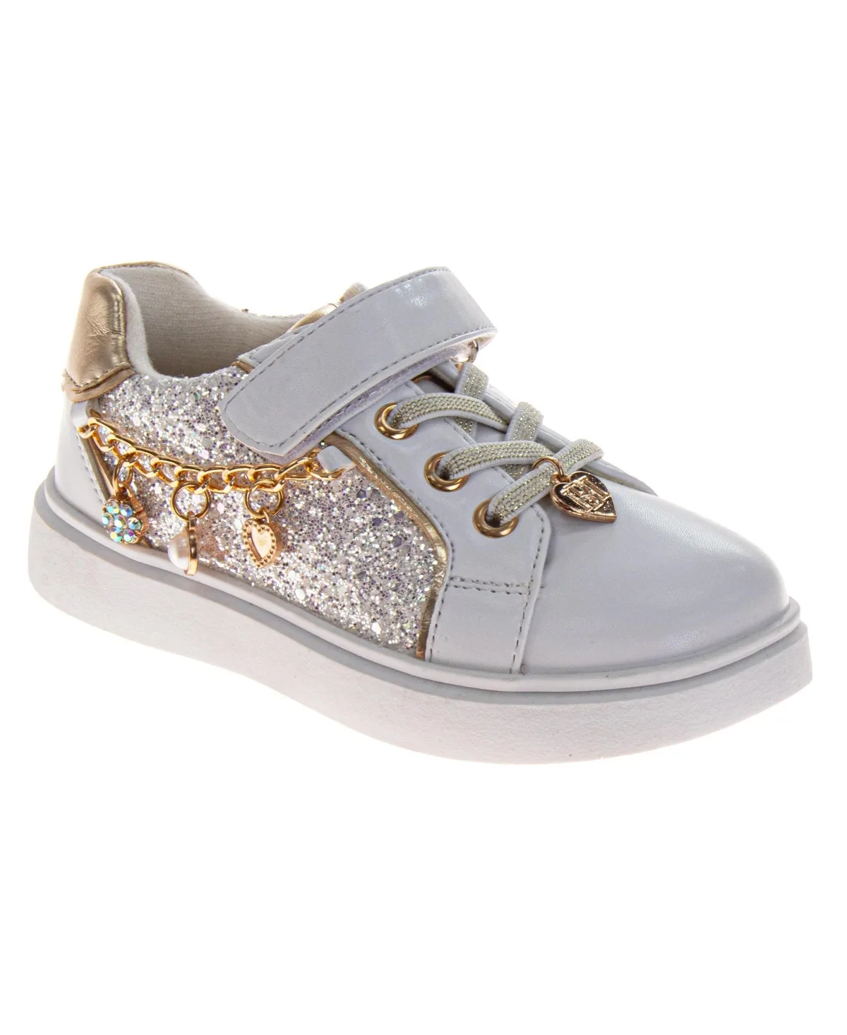 Kensie Sneakers Glitter Charms Easy Hook-and-Loop Stylish by Badgley Mischka