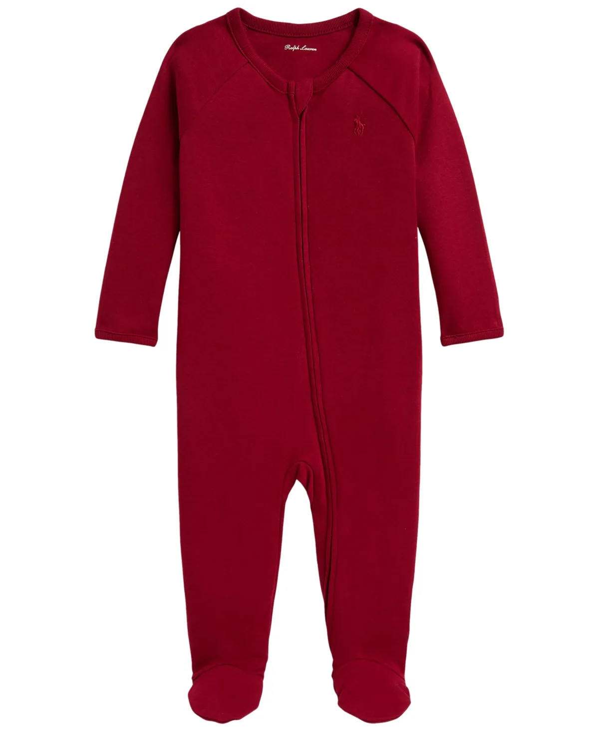 Cotton Interlock Footed Coverall by Polo Ralph Lauren