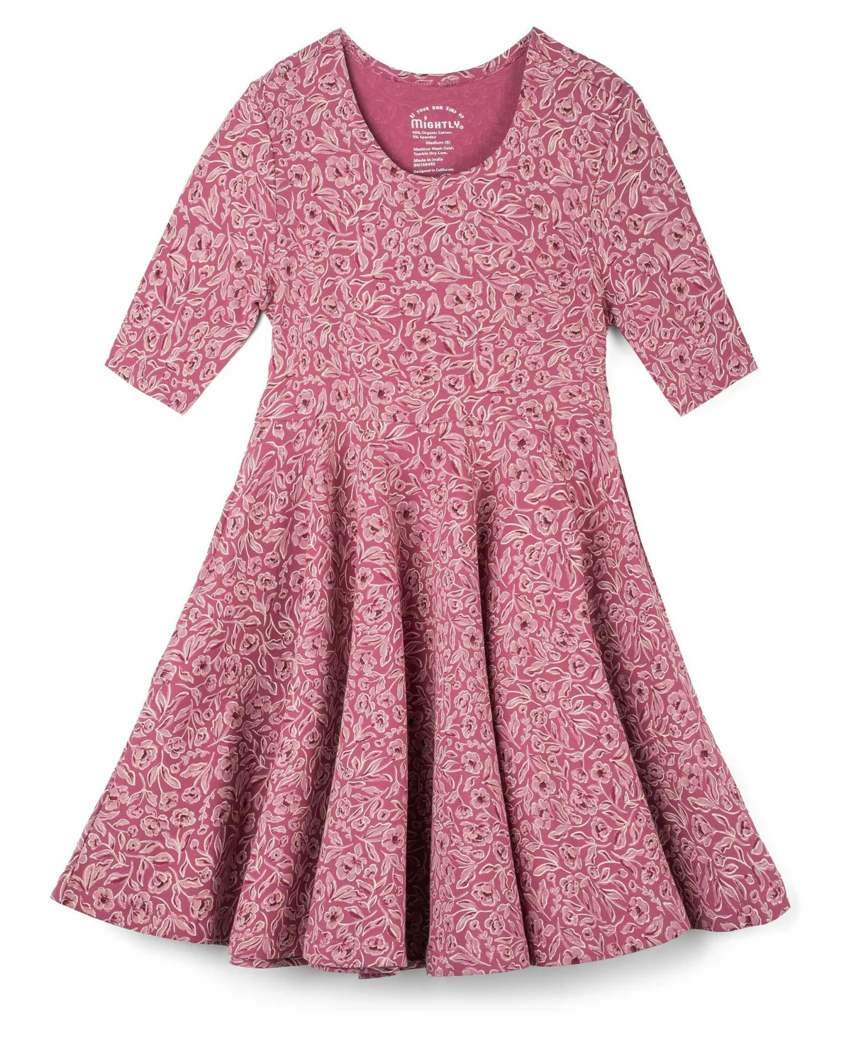 Short-Sleeve Fit & Flare Party Dress by Mightly