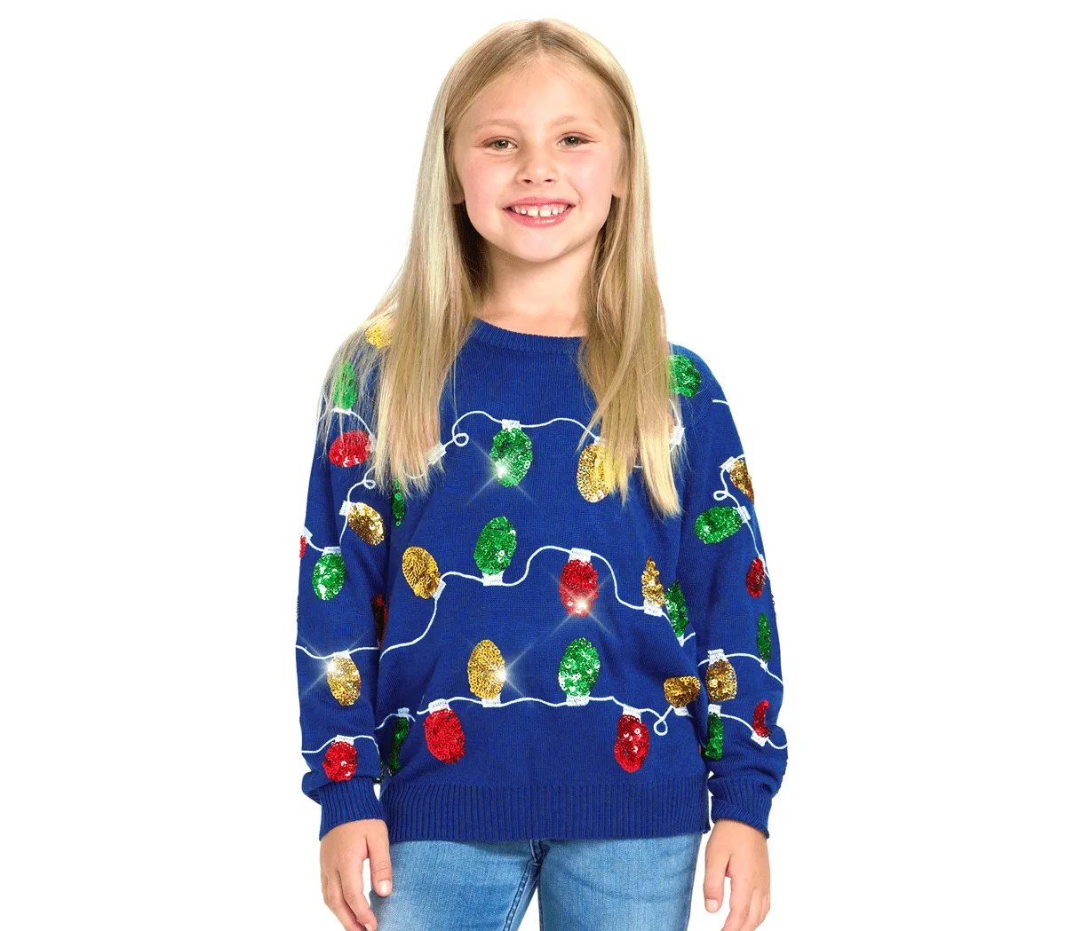 Long-Sleeve Crewneck Sweater by Tipsy Elves
