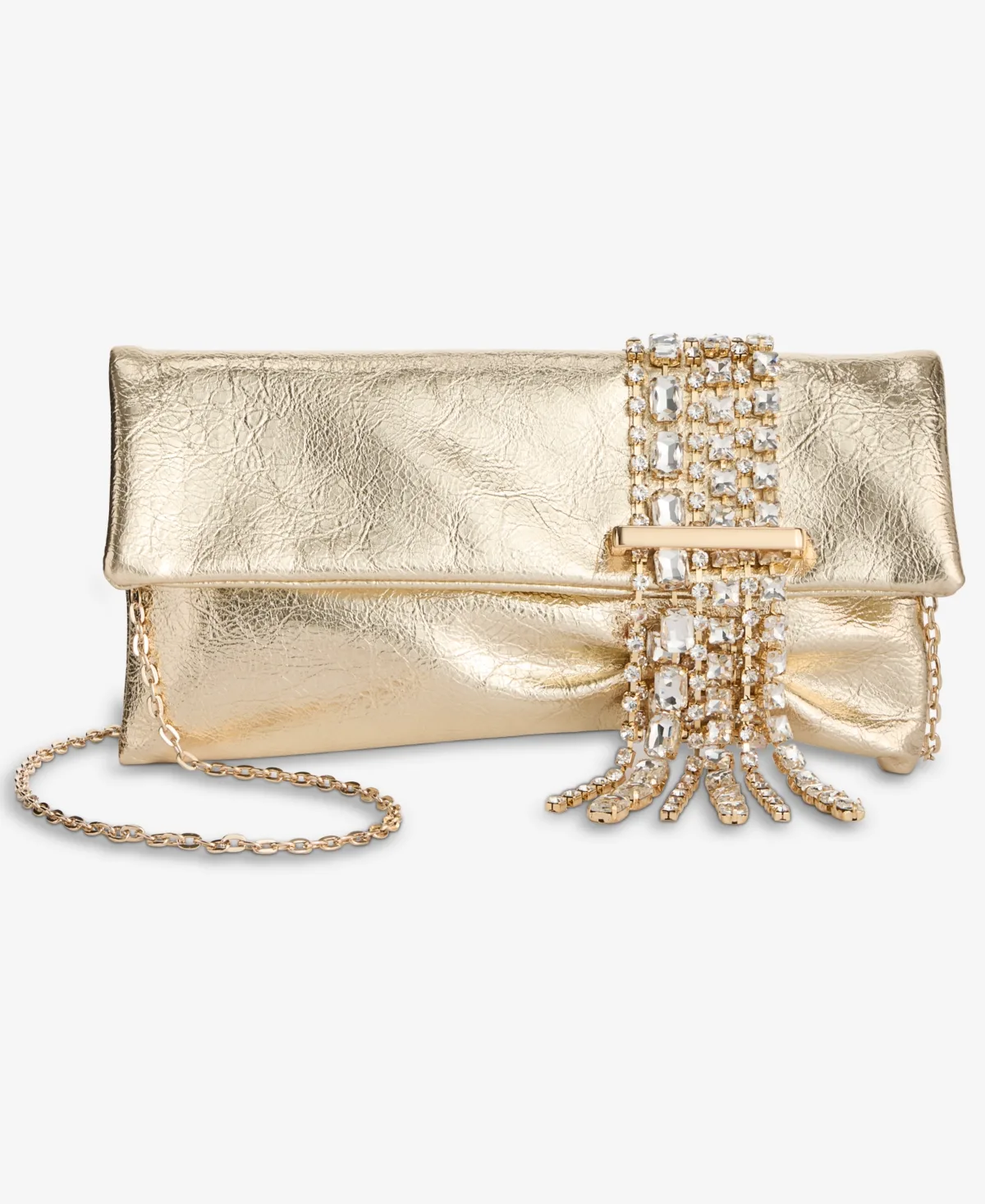 Crystal Fringe Evening Clutch Handbag